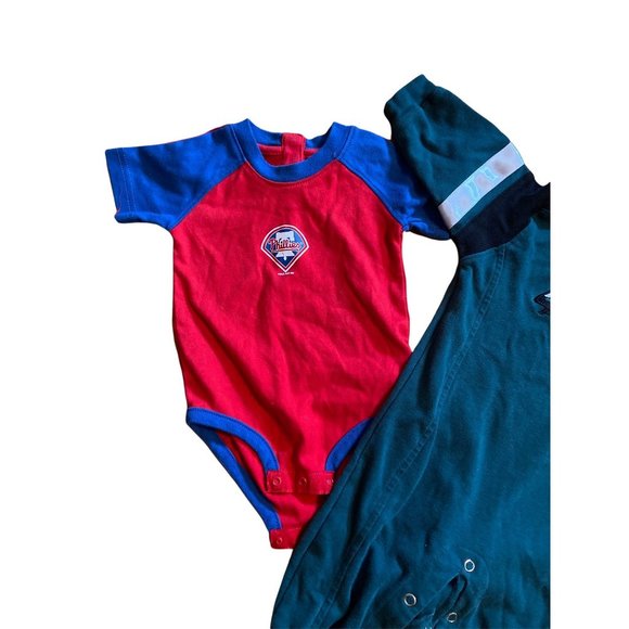 Philly Baby Sports Fan Lot Phillies Eagles 6-9 months outfits - Picture 3 of 5